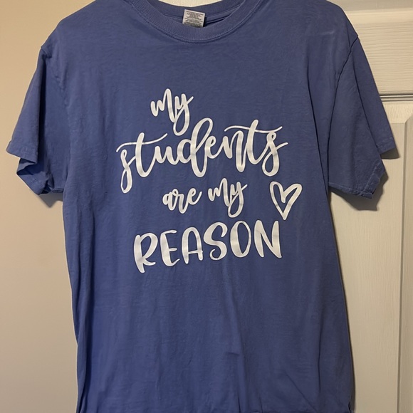 Tops - Purple Shirt with White Print